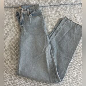 Madewell Baggy Straight Jean in Berteau Wash, 26